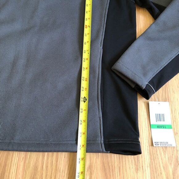 NWT Spyder Constant S16561 Mens Half-Zip Sweater Gray/Black - Picture 6 of 11
